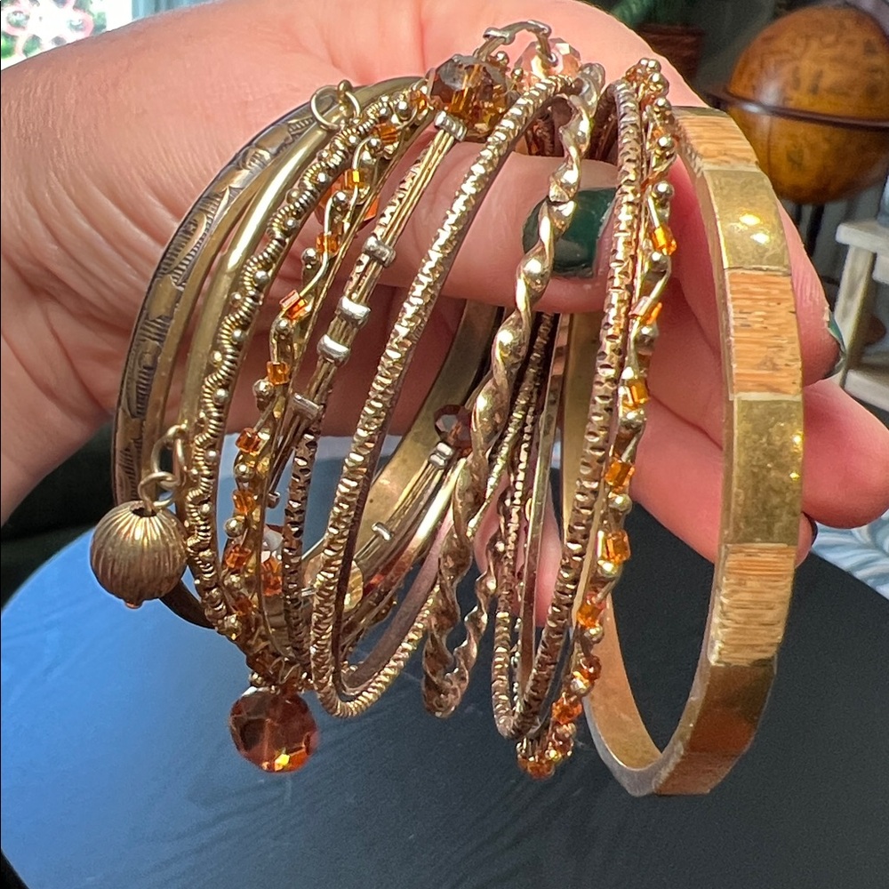 Vintage to Modern Estate Jewelry Lot of Bangles